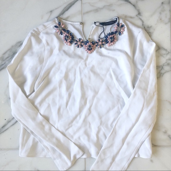 ZARA Beaded Top - Picture 2 of 2